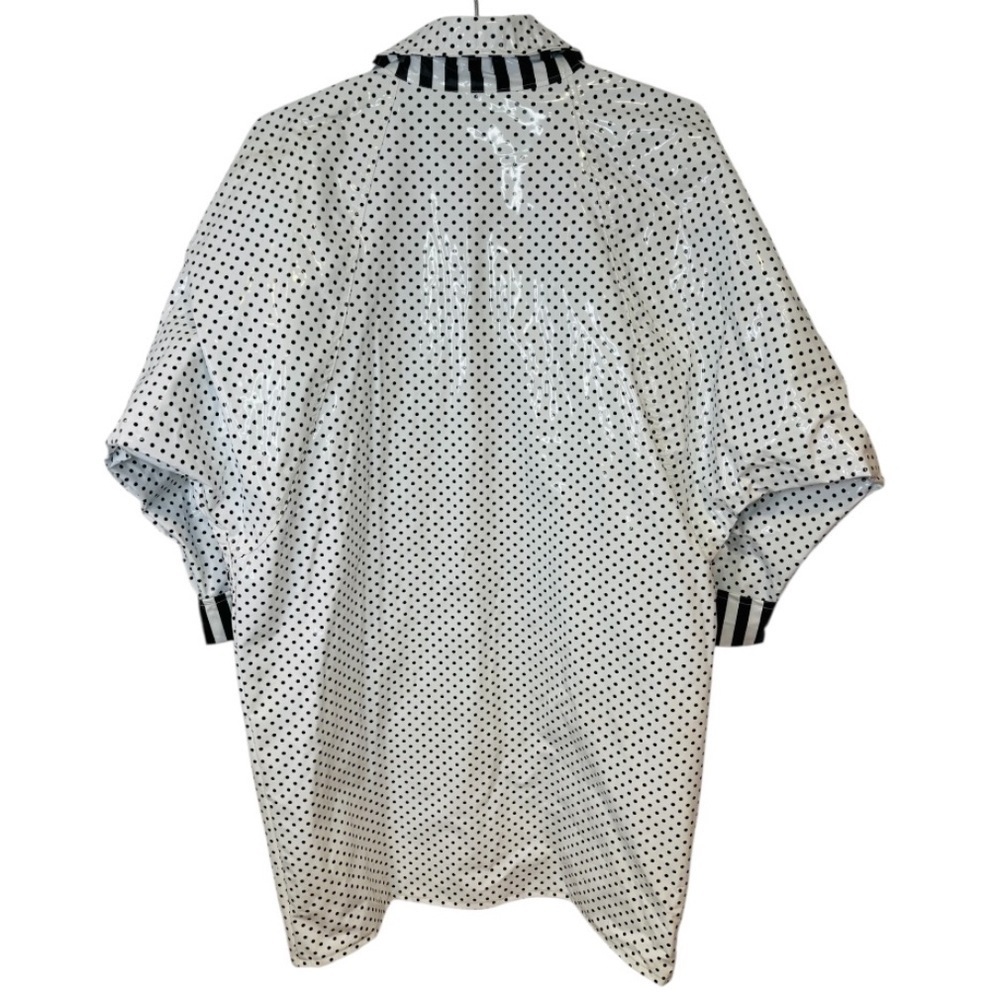 VINTAGE Kenn Sporn for Wippette Black and White Polka Dot Rain Coat Size Medium - Picture 7 of 9